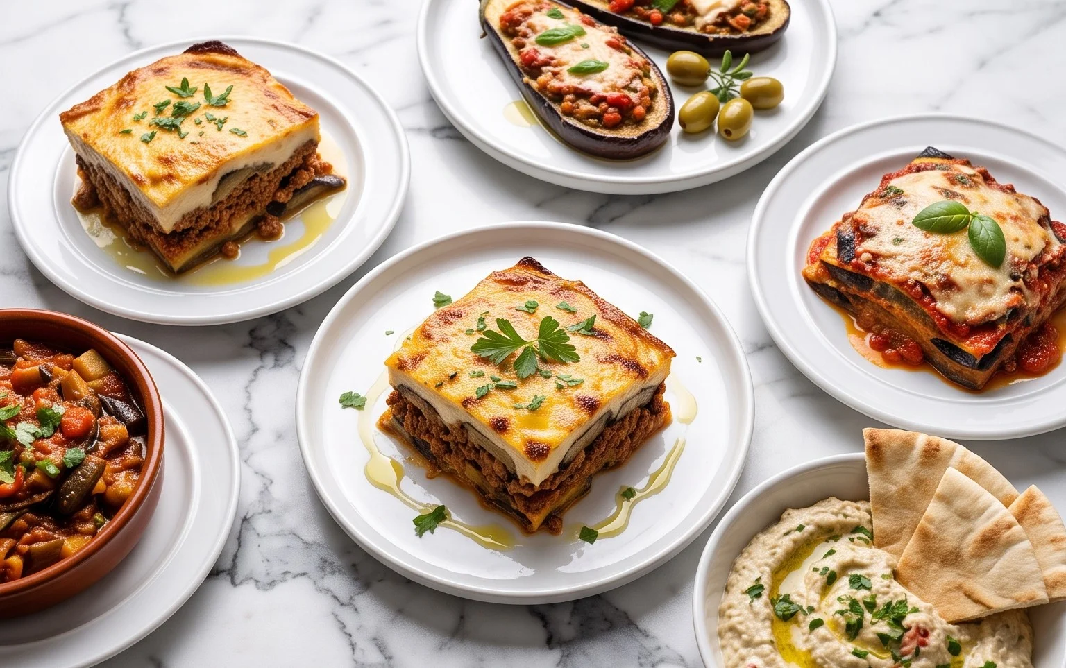 Recettes Aubergine Grecque, Italienne & Libanaise